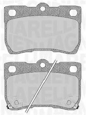 MAGNETI MARELLI 363916060638 -  Комплект тормозных колодок, дисковый тормоз